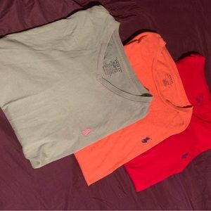 (3) bundle of Polo RL tees